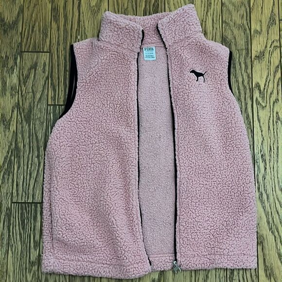 Pink Victoria’s Secret Sherpa vest - Picture 3 of 6